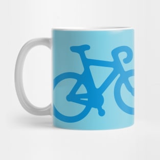 Blue Simple Bike Mug